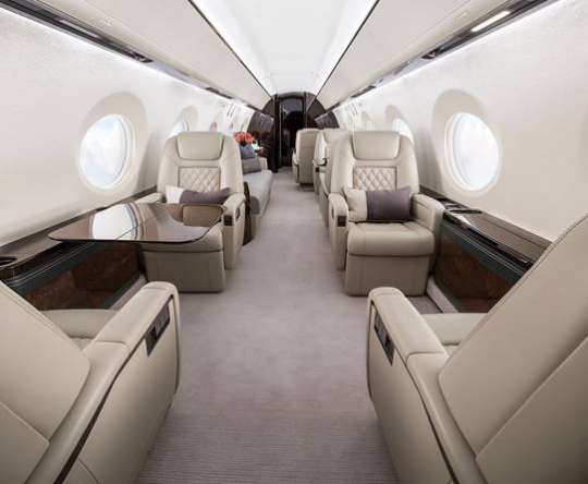 Private Jet Charter Interior