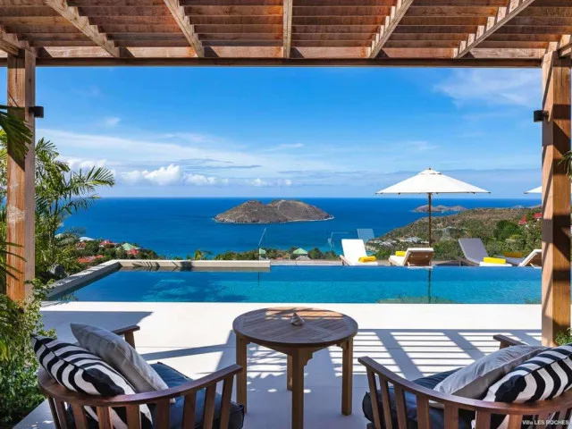 vacation rental photo St Barthelemy WV LER Villa Les Roches St Barts Villa LERpol04 desktop