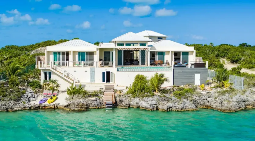 1.8 caicos cay villa outside view