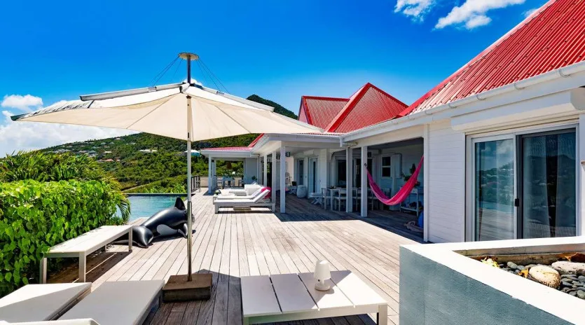  vacation rental photo St Barthelemy WV SBM Villa Villa Minou St Barts Villa SBMdek03 desktop